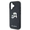 Karl Lagerfeld KLHCP16SPGKLKCPK iPhone 16 6.1 czarny/black hardcase Monogram Karl&Chaoupette Head Pin